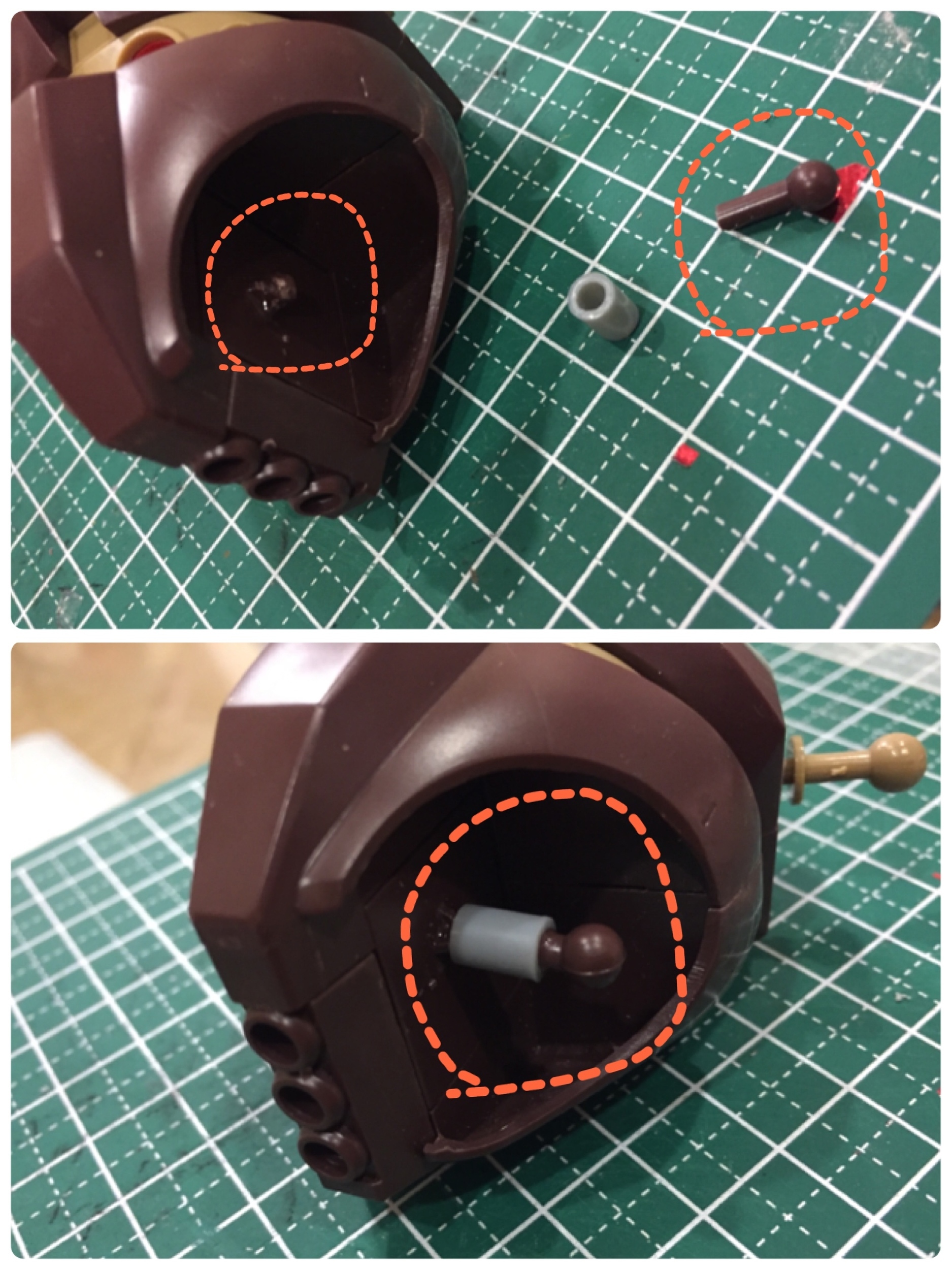 脚の軸が折れた ガンプラ毎回失敗